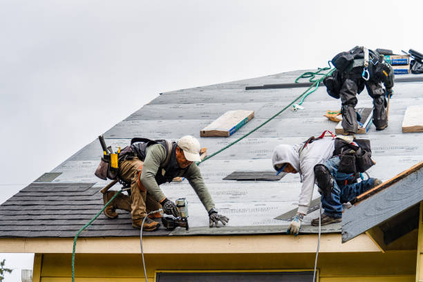 Professional Gutter Installation technician working in Schaefferstown, PA